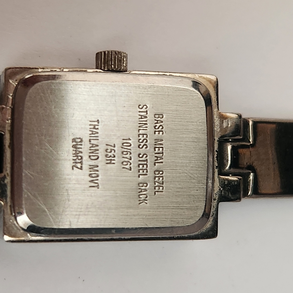 Anne Klein Silver Tank Watch - Picture 5 of 11
